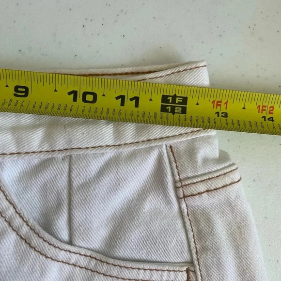 BDG baggy high rise baggy white painter pants jeans Urban Outfitters Size 25 006 - Picture 8 of 12